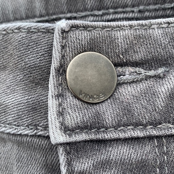 VINCE Waxed Crop Gray Skinny Jeans - Picture 8 of 16